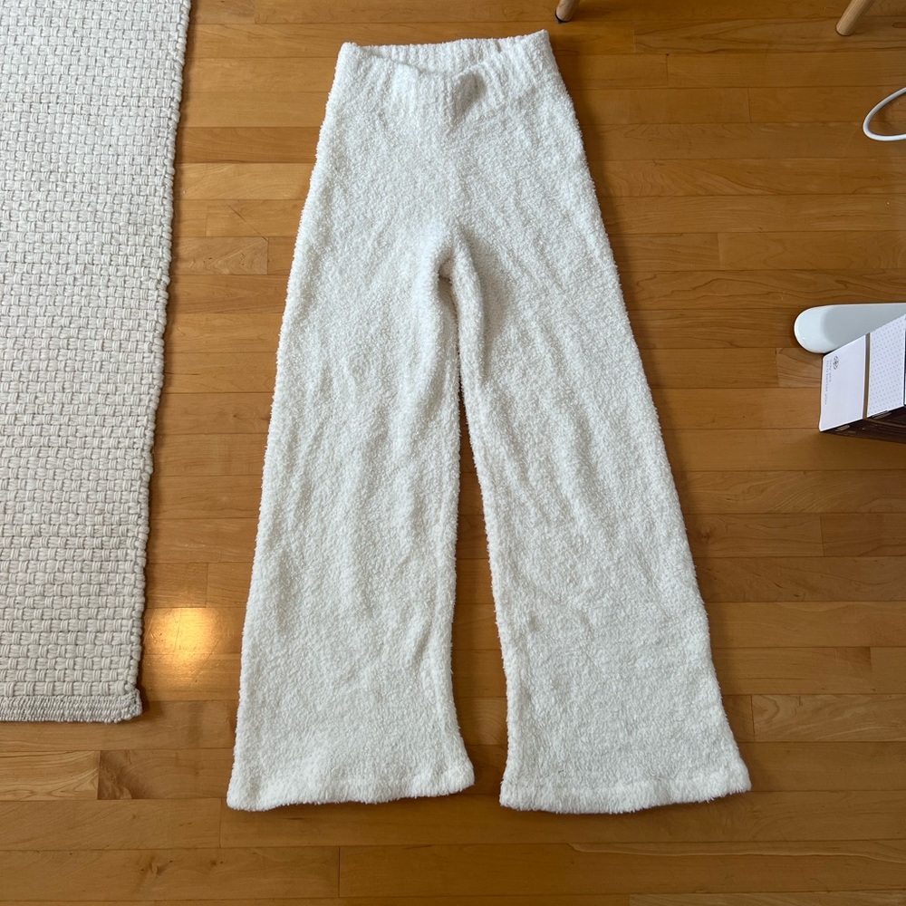 Skims Cozy Knit Pant Size S/M White